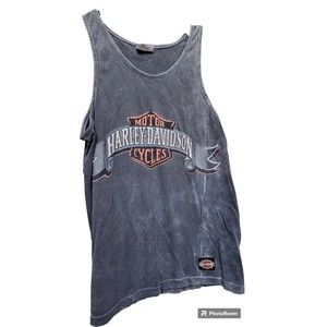 Vintage Harley-Davidson Muscle Shirt Barre Vermont Size Large